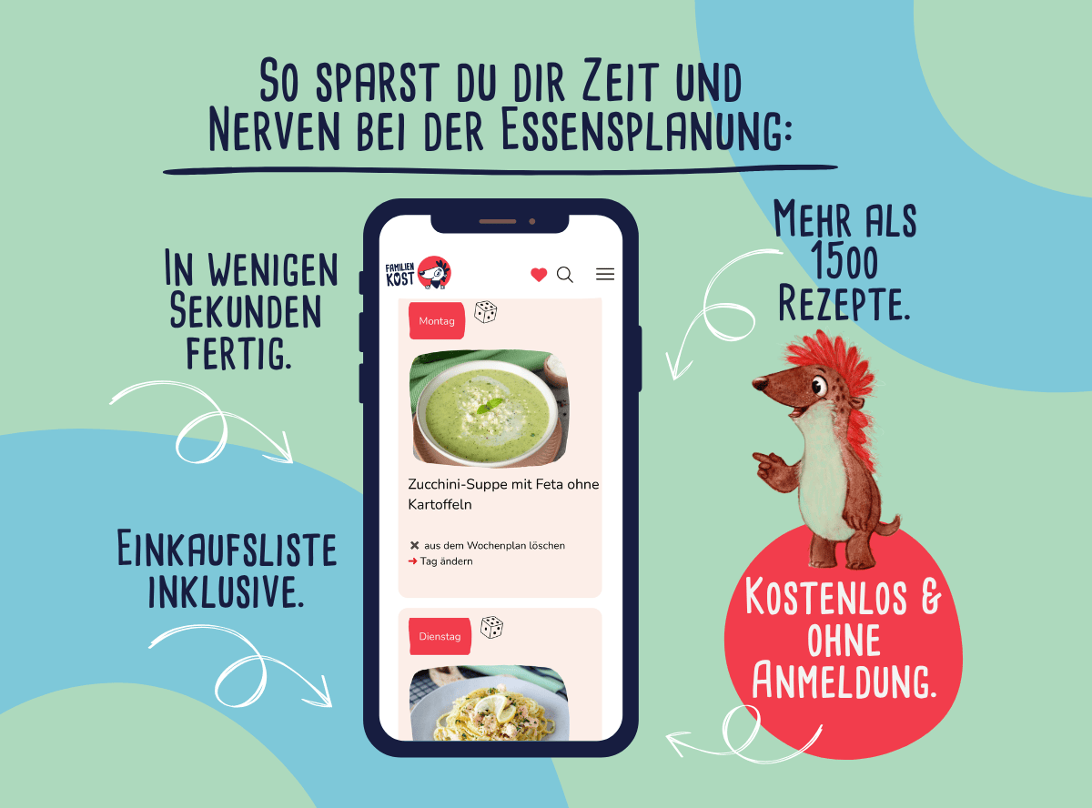 Familienkost Wochenplaner