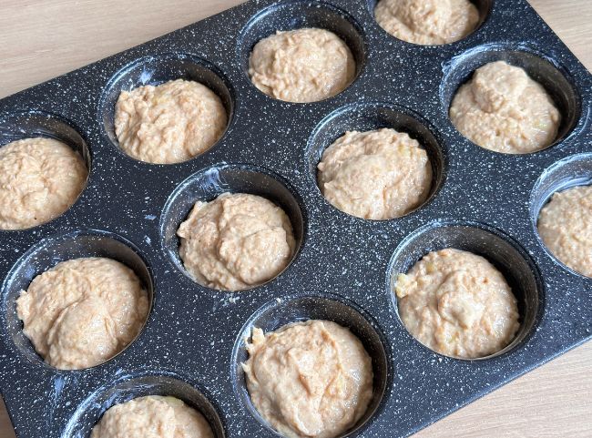 Bananenmuffins F&ouml;rmchen