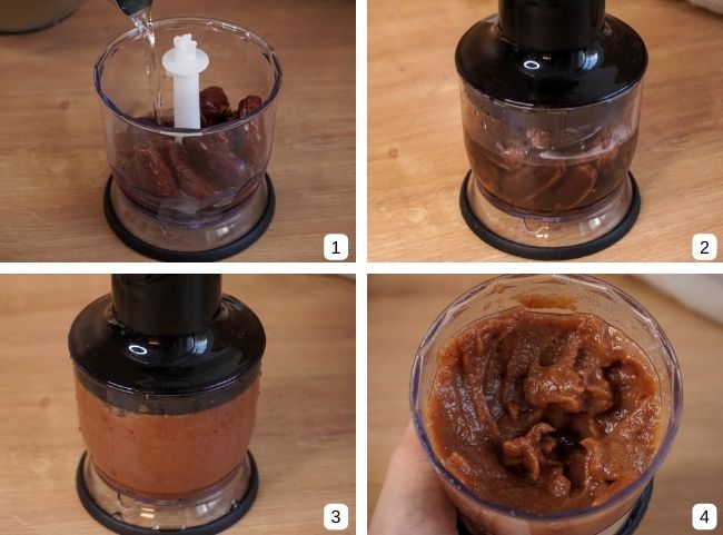 Dattelmus f&uuml;r Dattelbr&ouml;tchen machen