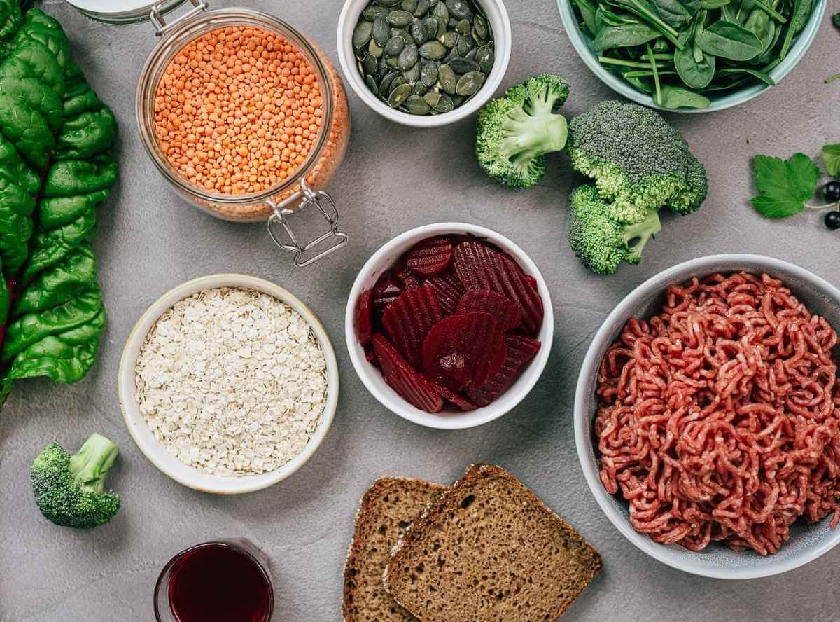 Eisenhaltige Lebensmittel für Kinder und Erwachsene