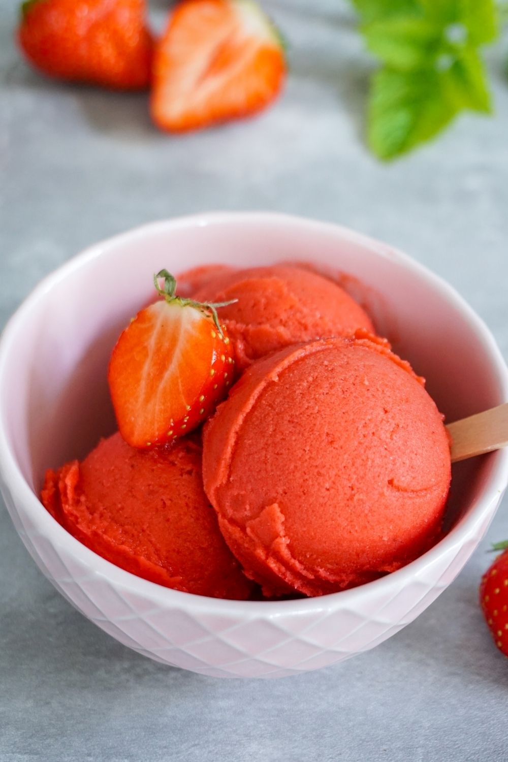 Erdbeersorbet – einfach erfrischend lecker