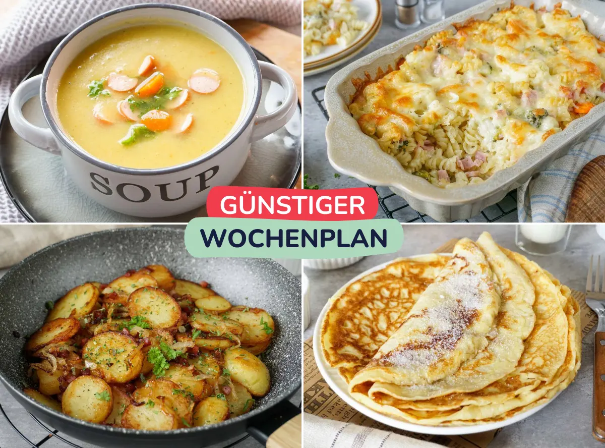 Wochenplan zum günstig kochen