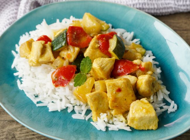H&auml;hnchen Curry Rezept
