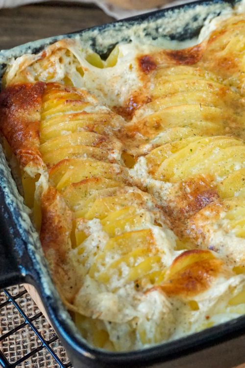 Kartoffelgratin mit Schmand