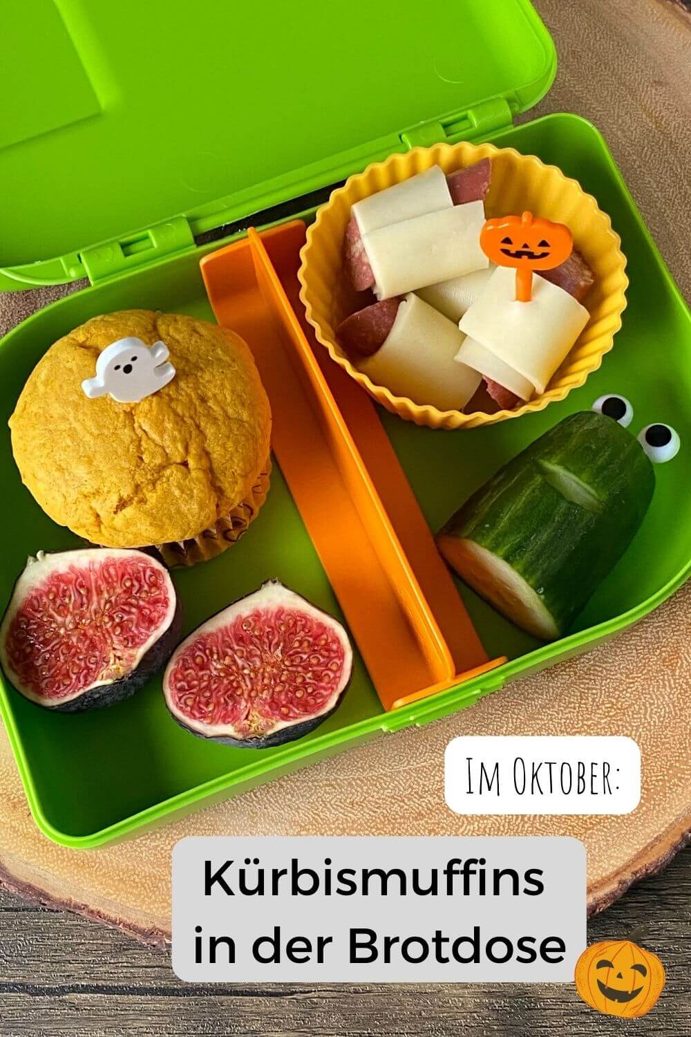 K&uuml;rbismuffins Halloween Brotdose