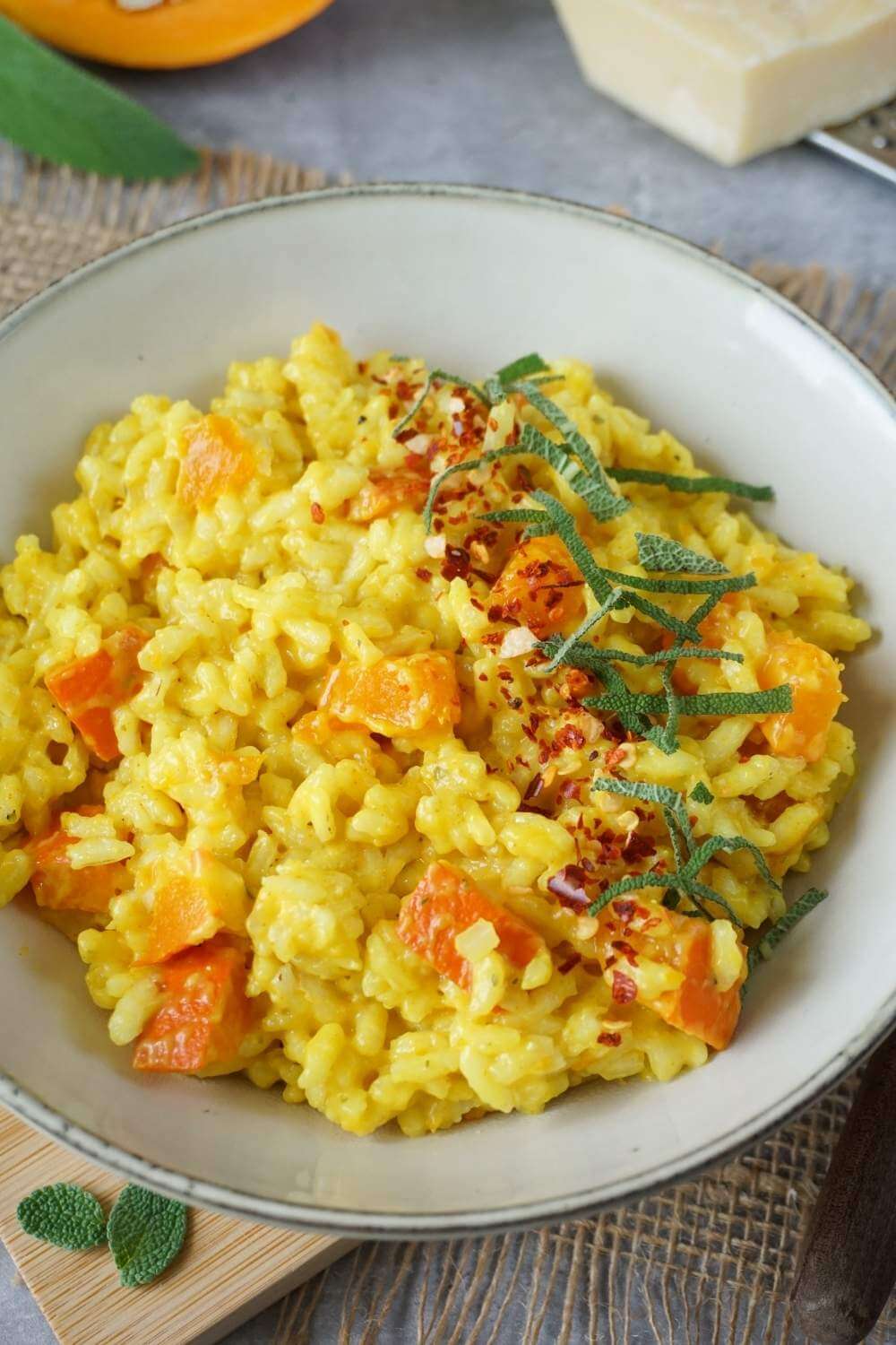 Kürbisrisotto mit Hokkaido-Kürbis