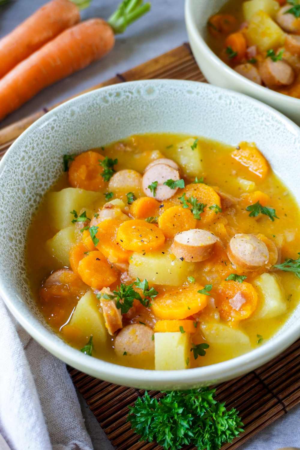 Möhreneintopf klassisch gekocht: einfach, günstig, gut