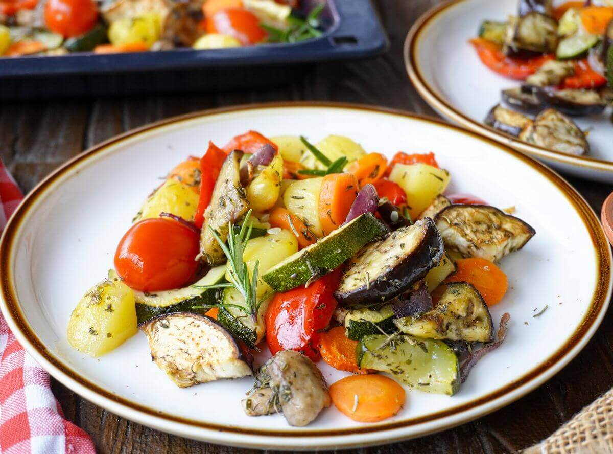 Ofengem&uuml;se vom Blech