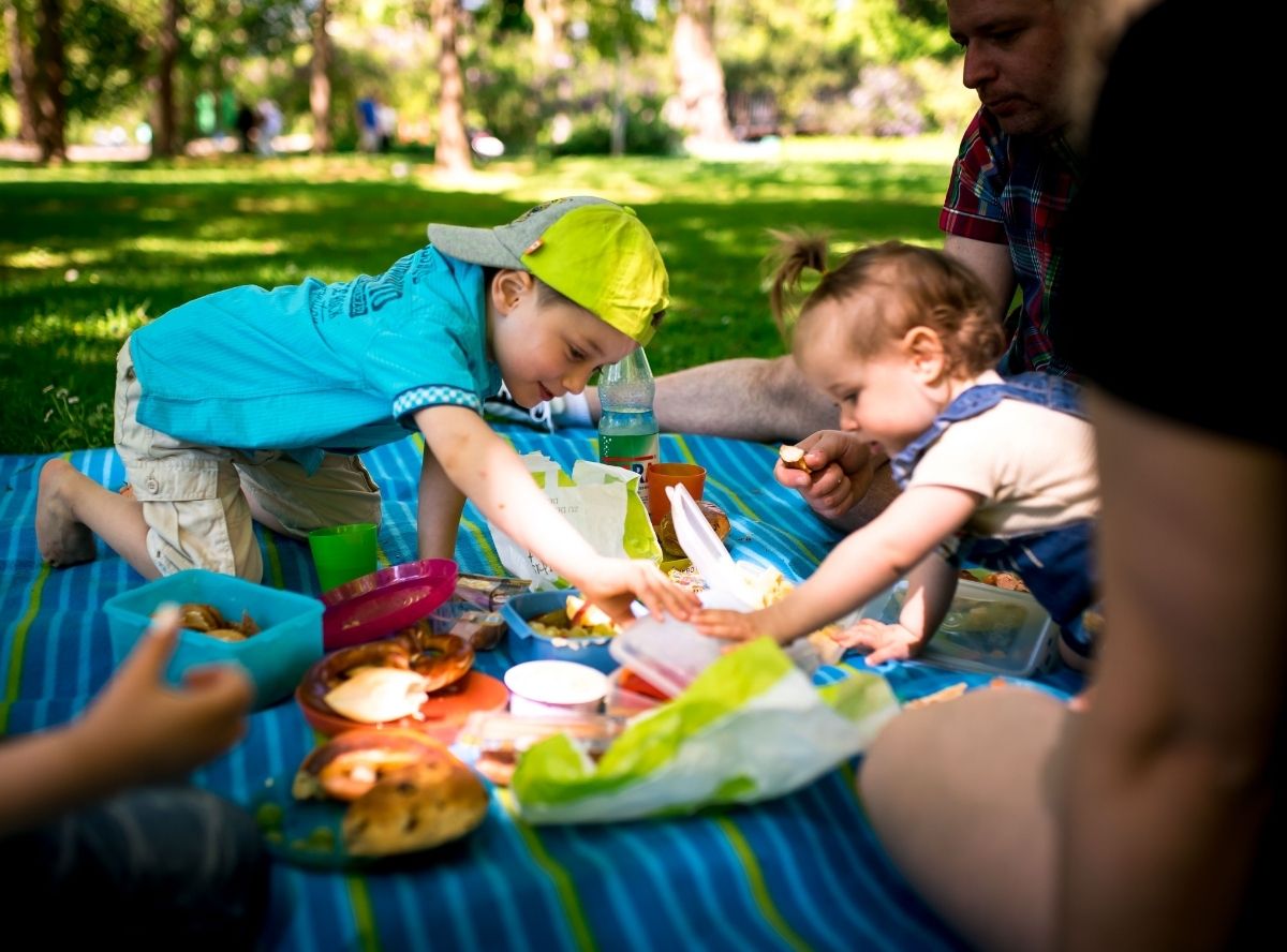 Picknick mit Kindern