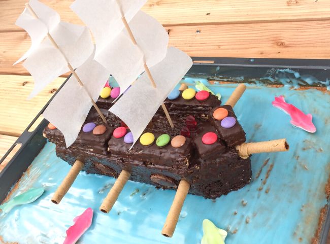 Piratenkuchen f&uuml;r Kindergeburtstag