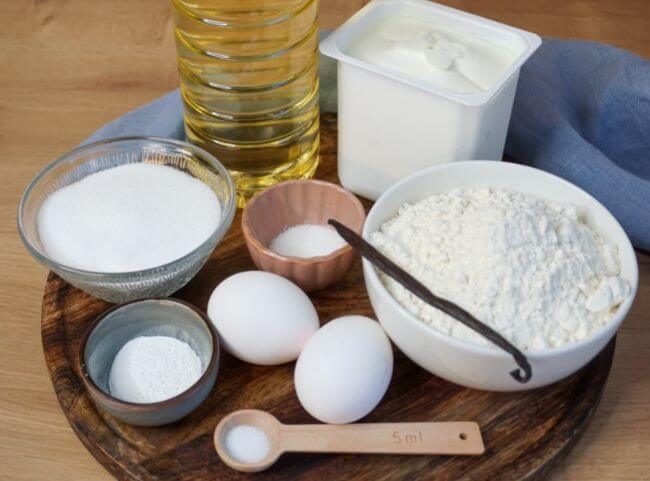 Zutaten f&uuml;r Quarkb&auml;llchen