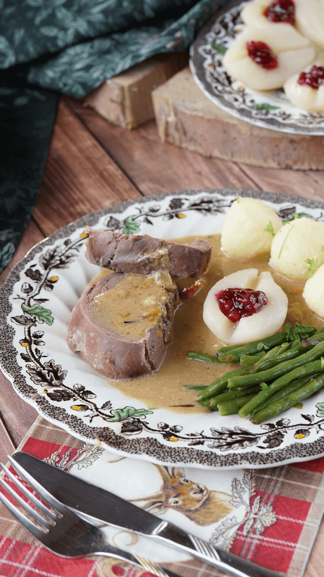 Opa Dietmars Rehbraten mit Pilzsauce