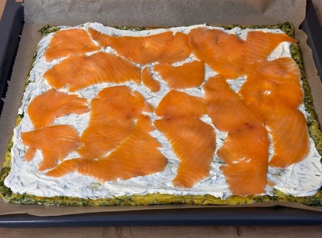 Spinat Lachs Rolle Frischk&auml;se