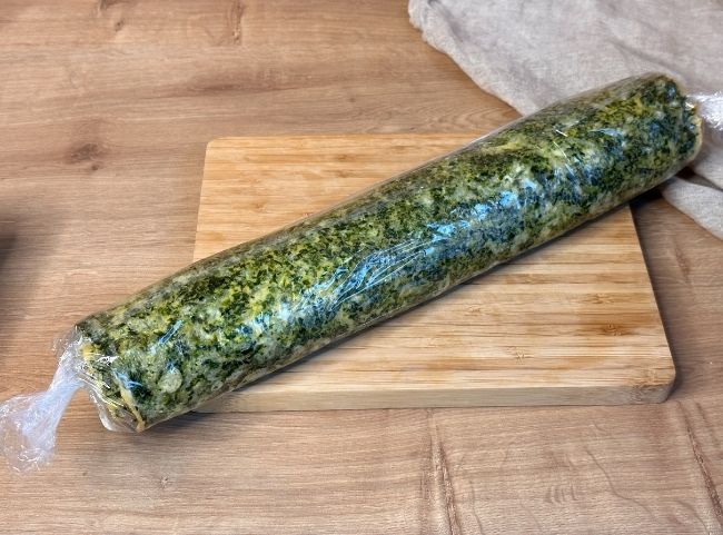 Spinat Lachs Rolle K&uuml;hlschrank