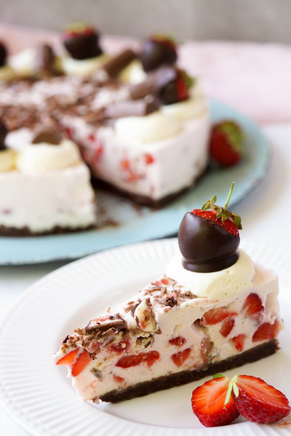 Erdbeer Yogurette Torte ohne Backen