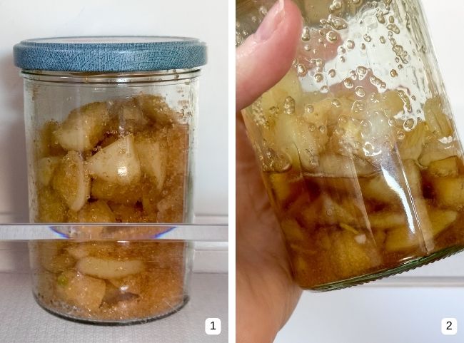 Zwiebelsaft - in den K&uuml;hlschrank stellen